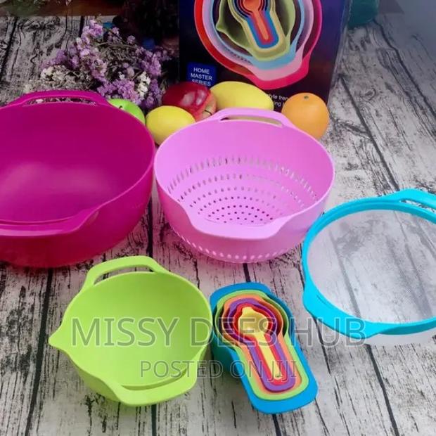 10pcs Multicolor Mixing Bowls Set · Photo 3
