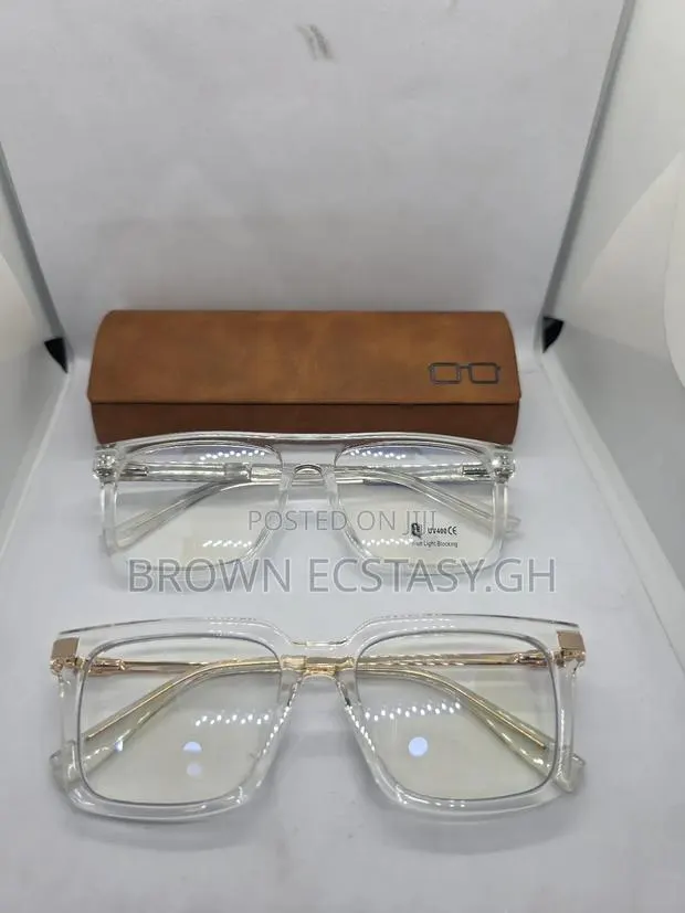 Uv400 Transparent Blue Light Blocking Glasses · Photo 1