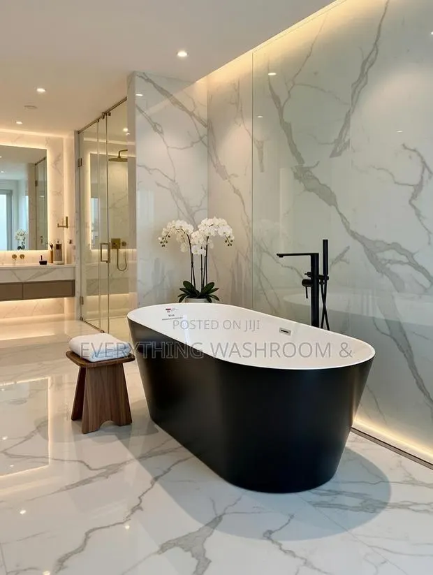 Free Standing Bathtub_black Bathtub_jacuzzi Bath With Standing Shower · Photo 3