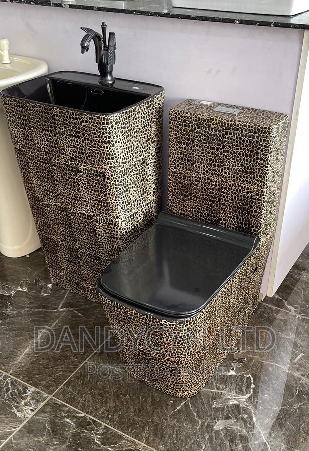Executive Wc With Basin Gold Black · Photo 3