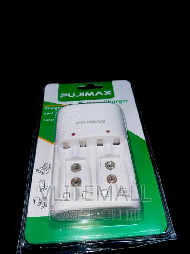 PUJIMAX Charger for 2slot 9v, AA/AAA Rechargeable Battery · Photo 2