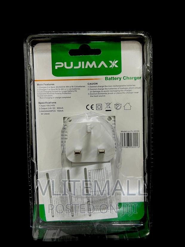 PUJIMAX Charger for 2slot 9v, AA/AAA Rechargeable Battery · Photo 3
