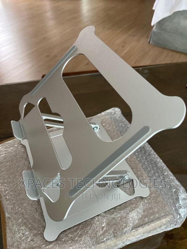Adjustable Laptop Stand With 360 Rotating Base Metal · Photo 1