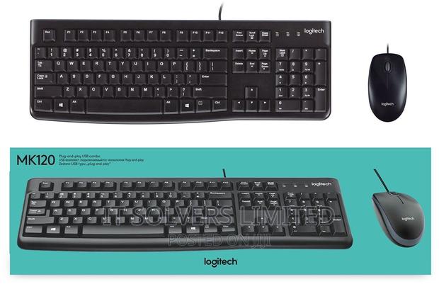 Logitech Mk120 Usb Keyboard And Mouse Set · Photo 1