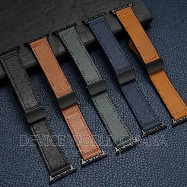 Sos Leather Magnetic Buckle Strap for Apple Watch Series All Models · Photo 1