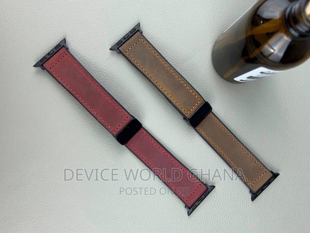 Sos Leather Magnetic Buckle Strap for Apple Watch Series All Models · Photo 3
