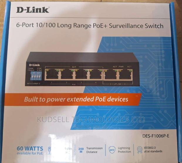 6-Port Unmanaged Poe Switch
Des-F1006p-E · Photo 1