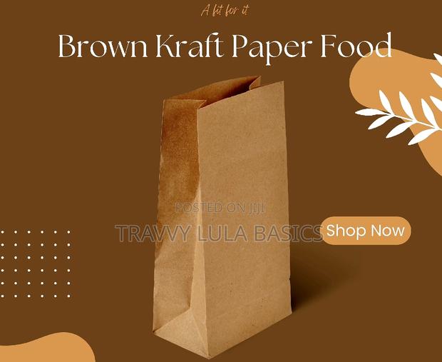 New Hard Kraft Paper Food Bags(Brown) · Photo 2