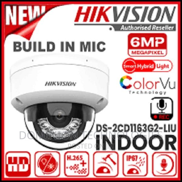 Hikivision Ds-2cd1163g2-Liu 6mp 2.8mm IP Colorvu Dome Camera · Photo 1