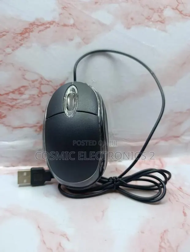 Wired Optical USB Mouse – Comfortable 3-Button Plug-and-Play Mouse · Photo 1