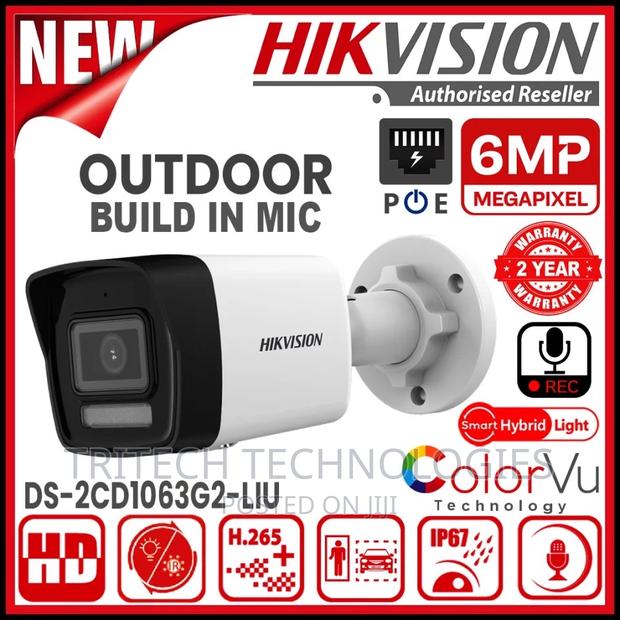 Hikvision Ds-2cd1063g2-Liu(4mm) 6mp Colorvu Outdoor Camera · Photo 3