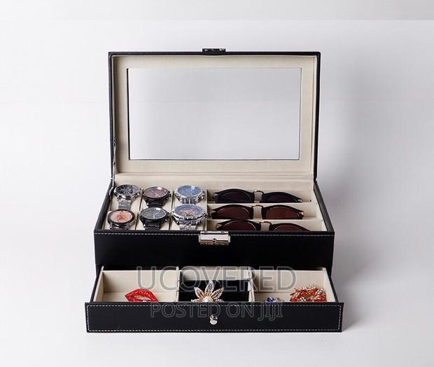 6 Slots/ 3 Slots Watch Box/ Glasses With Drawer · Photo 3