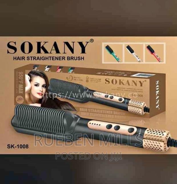 Sokany SK-1008 Electric Hot Comb Hair Straightener Brush · Photo 1