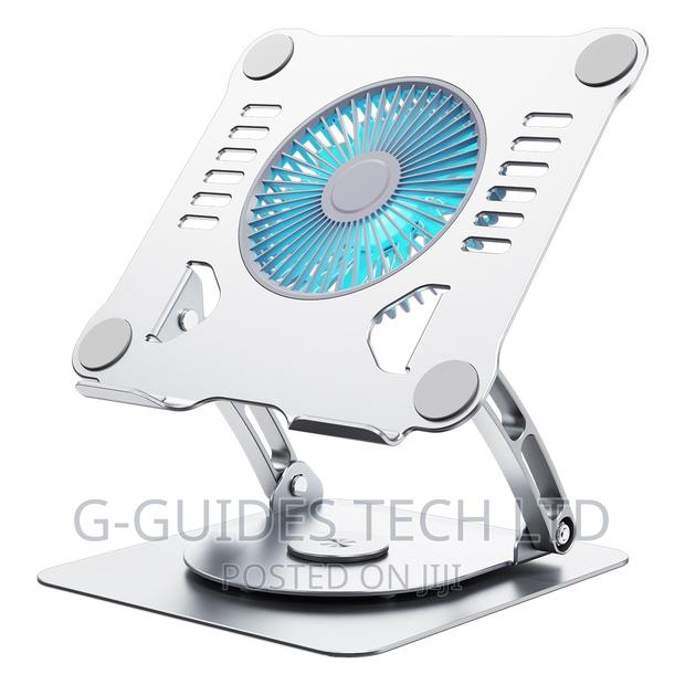 Laptop Stand With Cooling Fan and 360 Rotating Base · Photo 2
