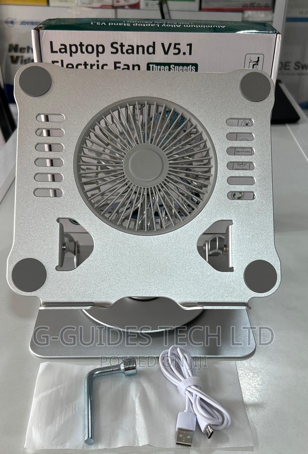 Laptop Stand With Cooling Fan and 360 Rotating Base · Photo 3