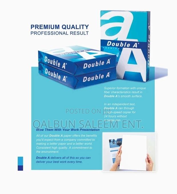 Double-a Printing Paper A4 500 Sheets 80gsm 8.3" X 11.7" · Photo 2