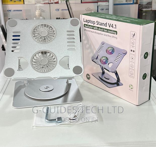 Laptop Stand V4.1 Radiator With Dual Cooling Fan and 360 Base · Photo 1
