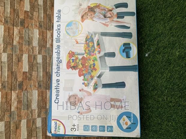 Big Size Creative Changeable Block Table With 2 Chairs · Photo 1