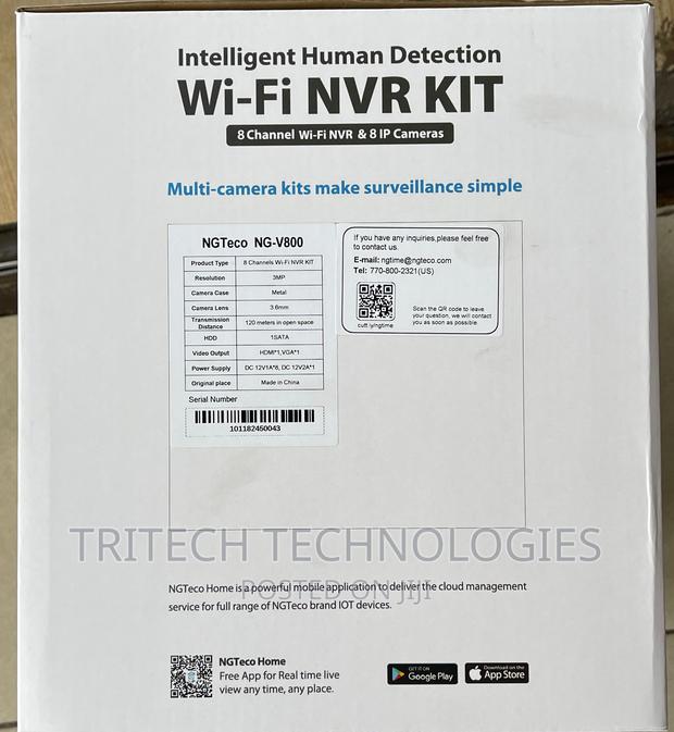 NGTECO 8 Channel Smart Wifi NVR Kit (3MP) · Photo 3
