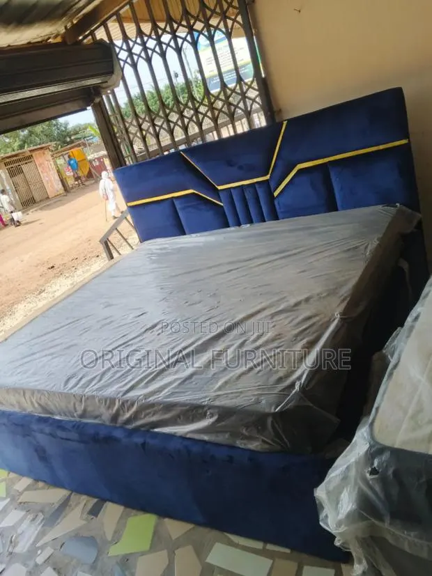 King Size Bed Frame and Mattress · Photo 1