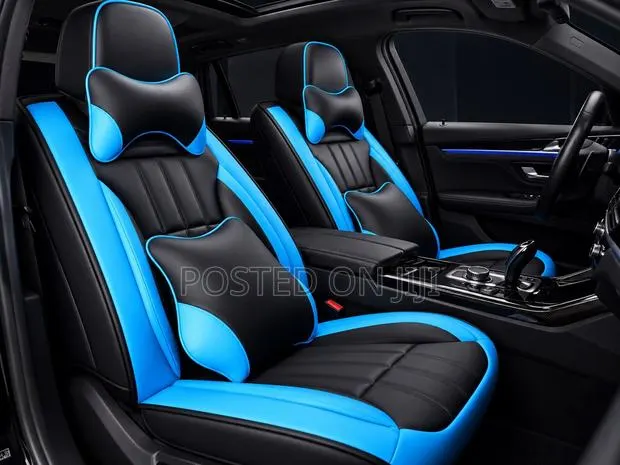 Super Luxurious Car Seat Cover With Neck Rest and Throw Pillows · Photo 1