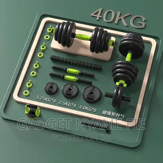 40kg Full Gym Set (Weights,Bar Bell,Kettle Bell,Push Up Bar) · Photo 5