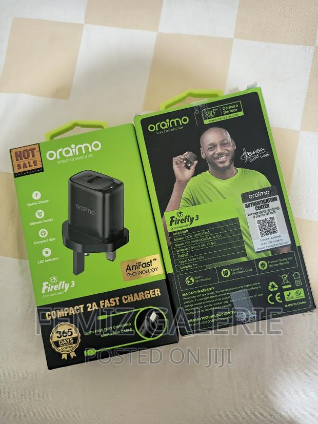 Oraimo Firefly 3 - USB-A to Mini-Usb Android Charger · Photo 1