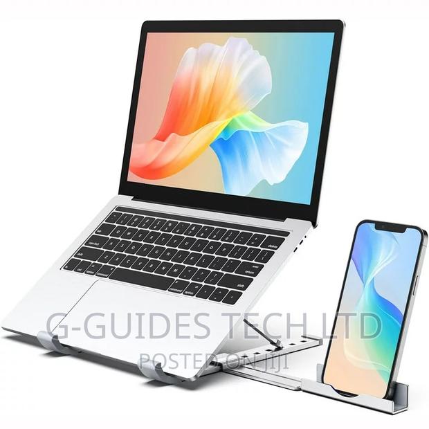 Laptop Stand With Phone Holder Adjustable and Aluminum · Photo 3