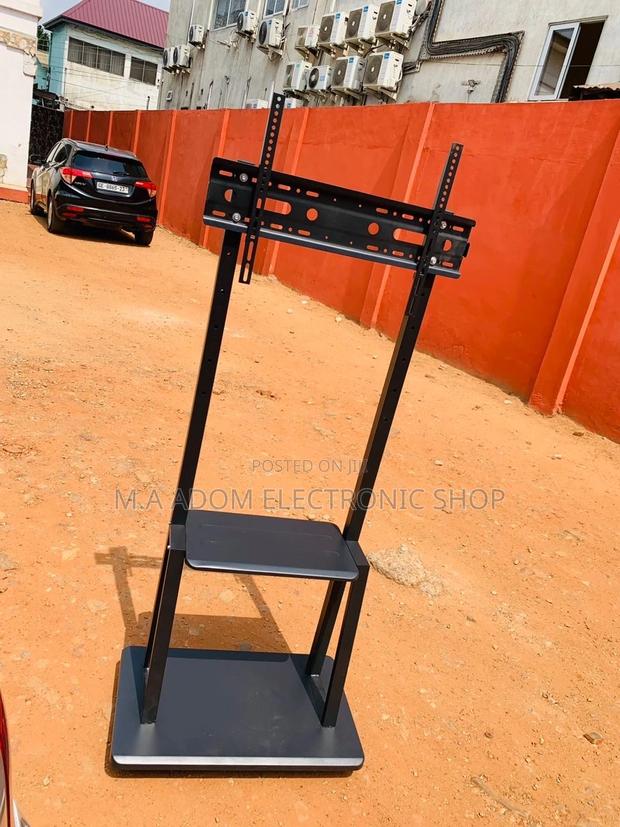 Mobile Tv Stand With Wheels For,32” to 75” Tv(Black). · Photo 1