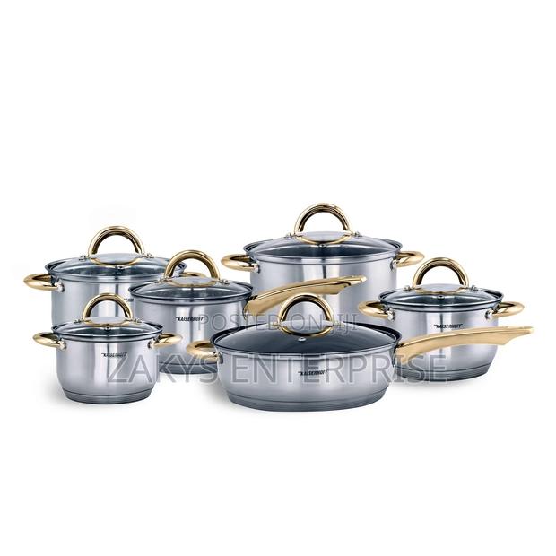 High Quality Kaiserhoff Stainless Steel 12pcs Cookware · Photo 1