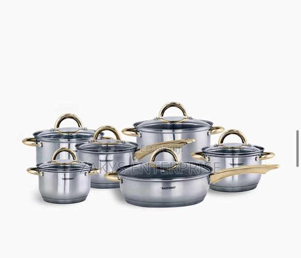 High Quality Kaiserhoff Stainless Steel 12pcs Cookware · Photo 2