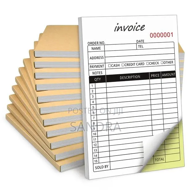 Invoice, Receipts and Call Cards · Photo 1