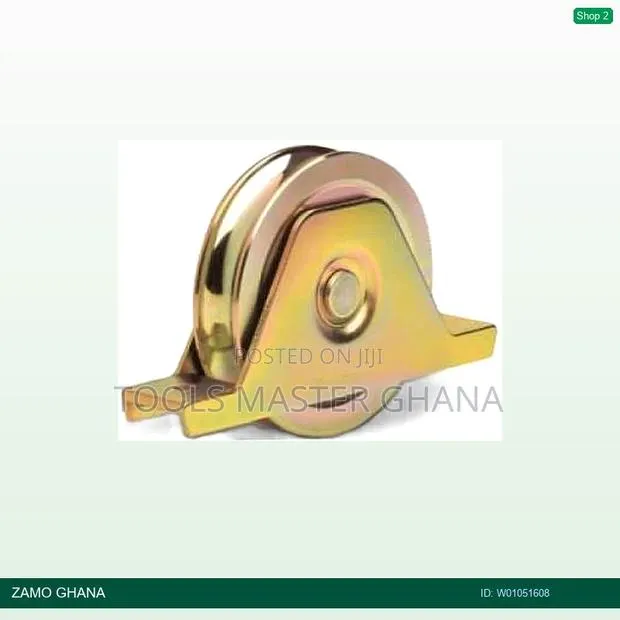 Iron Gate Caster 80mm W/Bar Double Vane Plate v Flute 730g - W · Photo 1