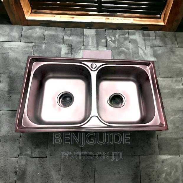 Double Bowl Cabinet Kitchen Stainless Steel/ Armless
