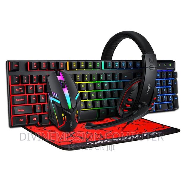 4 in 1 Wired Gaming Keyboard With Led Lights. · Photo 2