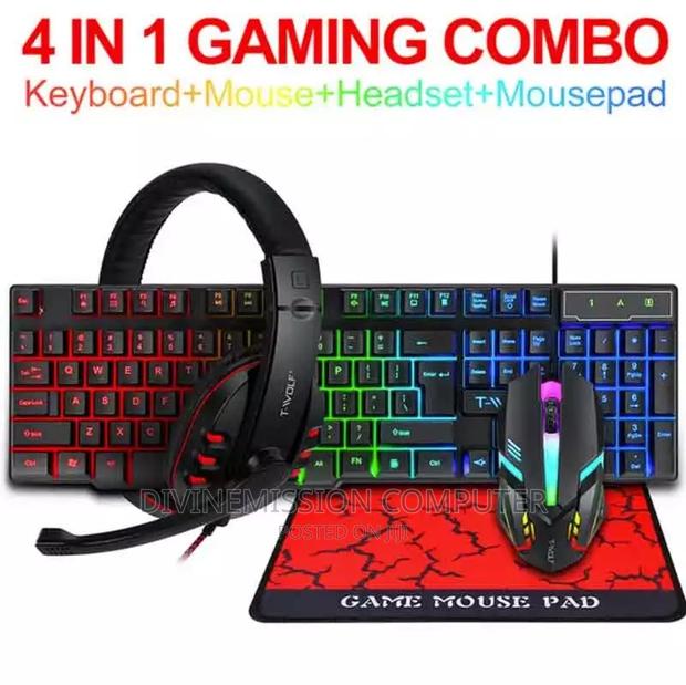 4 in 1 Wired Gaming Keyboard With Led Lights. · Photo 5