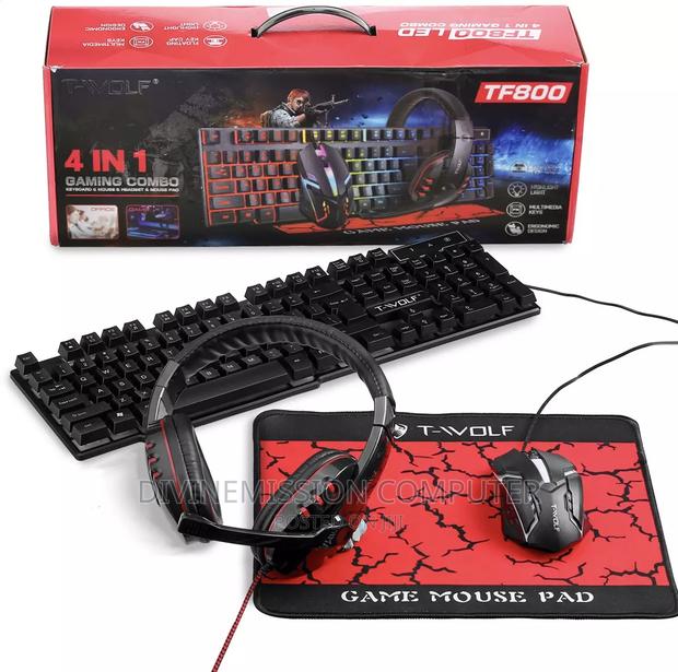 4 in 1 Wired Gaming Keyboard With Led Lights. · Photo 4