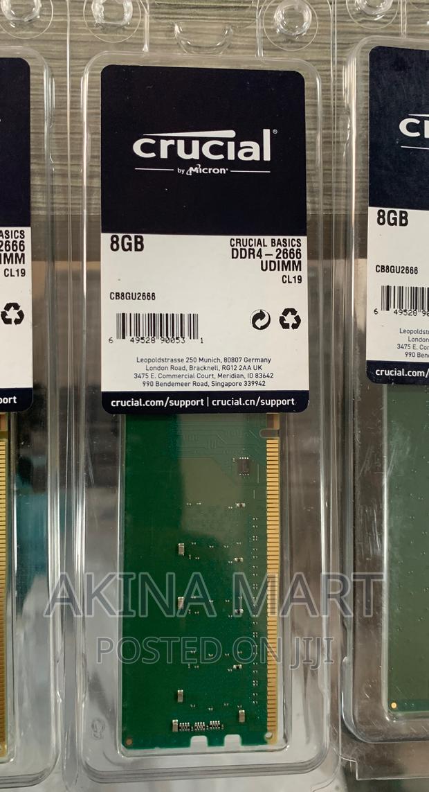 8gb Pc4 Desktop Ram Crucial Ddr4 Ram · Photo 1