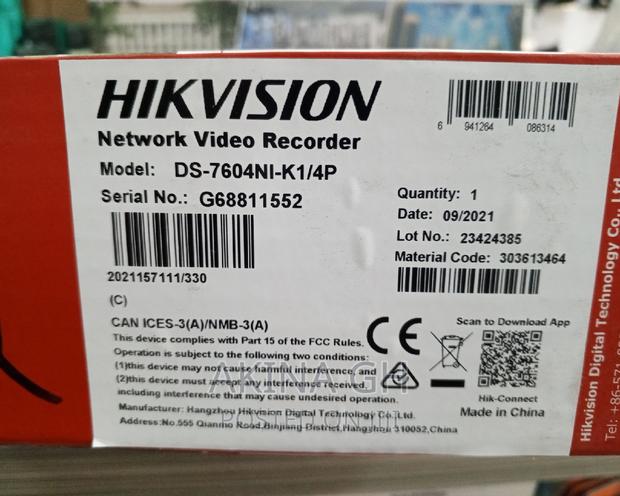 Hikvision 4ch Ip Poe NVR Ds-7604ni-/4p · Photo 4