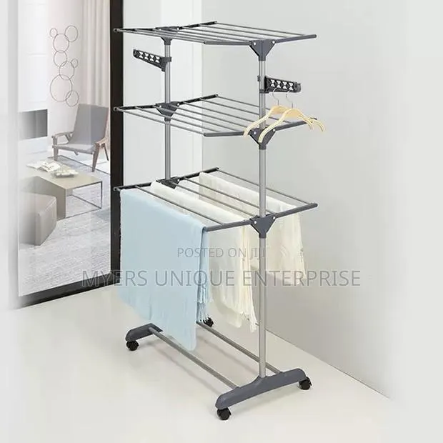 Hostel 4 Layer Clothes Rack-No Drilling Needed · Photo 1