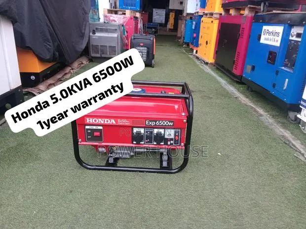 Honda 6500W Heavy Duty Generator Dependable Power for Appliances Shops · Photo 1