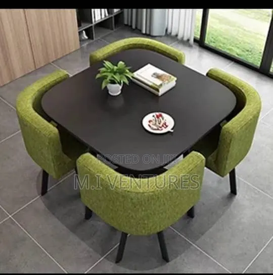 Modern Dining Table Set(4 Chairs) · Photo 1