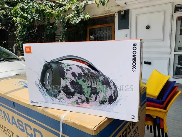 High Quality JBL Boombox 3 Black Portable Bluetooth Speaker Massive · Photo 1