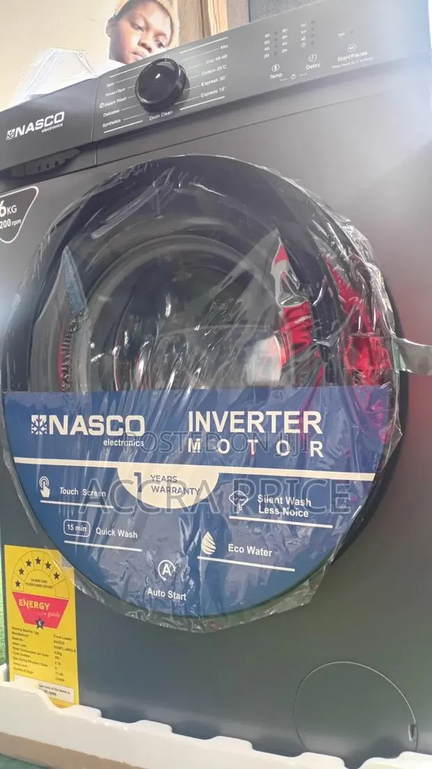 Nasco 6kg Silent Inverter Washing Machine 1200rpm · Photo 1
