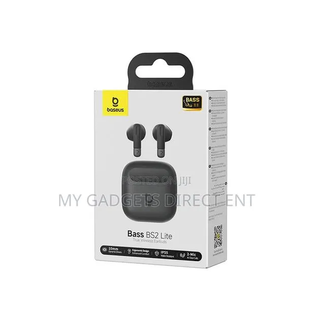 Baseus Bass BS2 Lite Wireless Bluetooth Earbuds – 40H Playtime · Photo 1