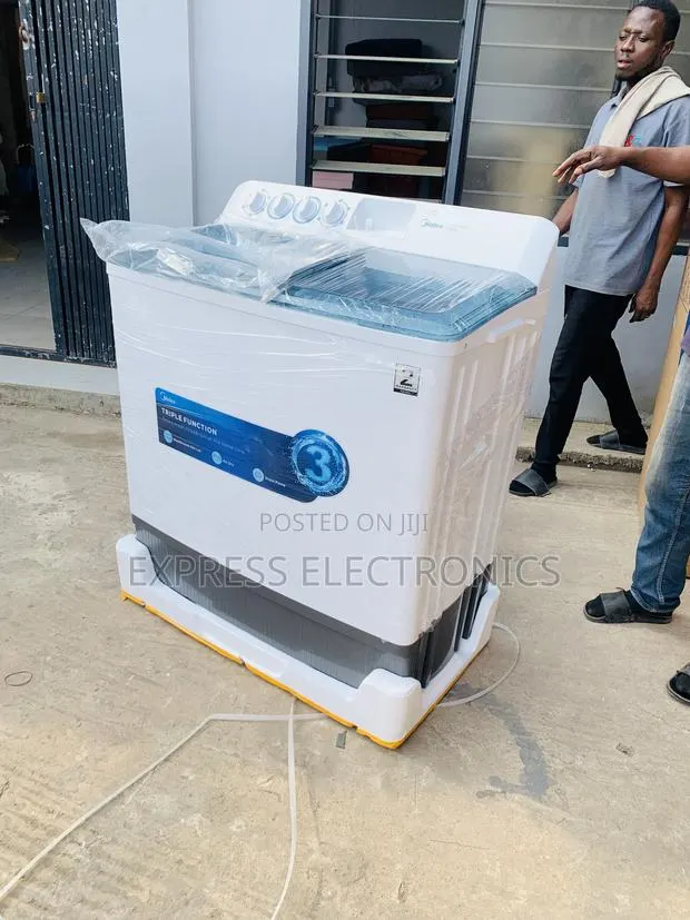 Place Your Order Midea 18 KG Twin Tub Semi Auto Washing (MT100W180/WGH · Photo 1
