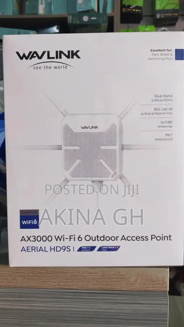 Wavlink AX3000 Wifi 6 Outdoor Access Point / AERIAL HD9S