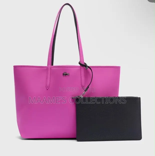 Lacoste-Inspired Reversible Tote Bag With Matching Zip Pouch (2-in-1 ) · Photo 1