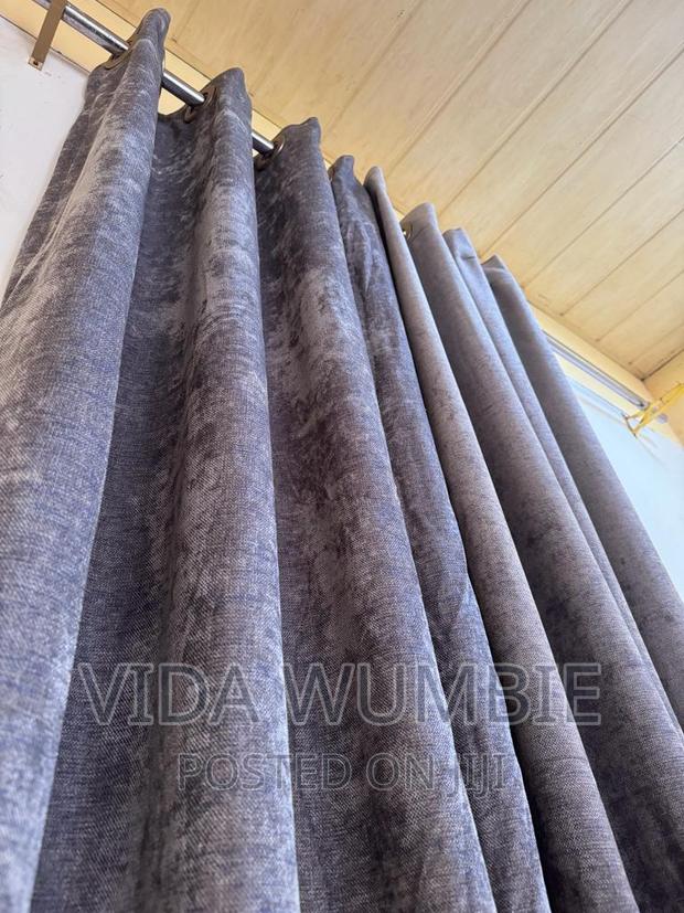 Quality Window Curtains (Width 4.5 Feet/ Length 8.5 Feet · Photo 1