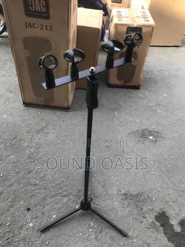 JAC T Bar – Four Mic Holder – Holds Four Microphones · Photo 1